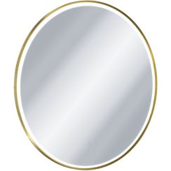 Excellent Corido spiegel 100x100 cm rond met verlichting met verwarmingsmat gouden DOEX.CO100.GB