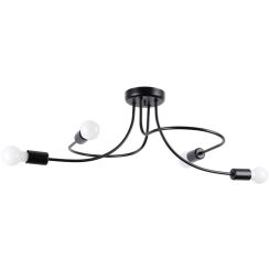 Sollux Lighting Levar plafondlamp 4x15 W zwart SL.1455