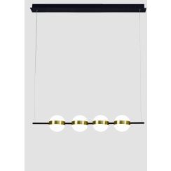Mantra Cuba hanglamp 1x32 W wit-zwart-gouden 7161
