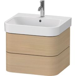 Duravit Happy D.2 kast 57.5x47.5x41.5 cm hangend onder de wastafel eik HP4385071710000