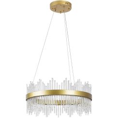 Rabalux Mabel hanglamp x36 W doorzichtig-gouden 72227