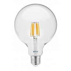 GTV ledlamp 1x8 W 3000 K E27 LD-G125FLE8-30
