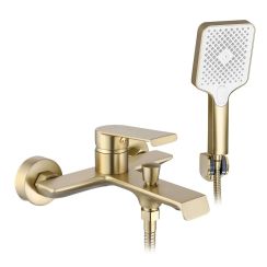 Rea Hass bad- en douchekraan wand gouden REA-B7100