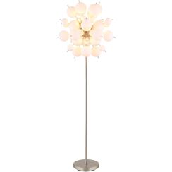 Globo Lighting Udo staanlamp 6x25 W wit-zwart-nikkel 15633SO