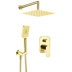 Deante Alpinia doucheset inbouw met regendouche gouden NAC_Z9LP