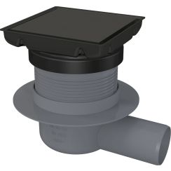 Deante doucheafvoer 13 cm zwart KOS_N01D