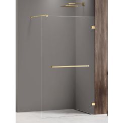New Trendy Avexa Gold Shine inloopdouchewand 110 cm gouden glans/helder glas EXK-7082