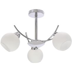 Candellux Amos plafondlamp 3x40 W wit-chroom 33-34991