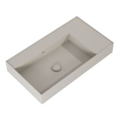 Elita Level wastafel 80.5x45.5 cm rechthoekig klassiek brons/beige mat RE041461177020