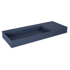 Elita Level wastafel 120.5x45.5 cm rechthoekig klassiek blauw mat RE041461197030