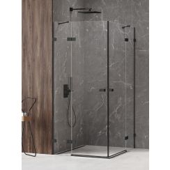 New Trendy Avexa Black douchecabine 110x90 cm rechthoekig zwart mat/helder glas EXK-1840