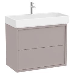 Roca Tura wastafel met kast 80 cm grijs A852033559