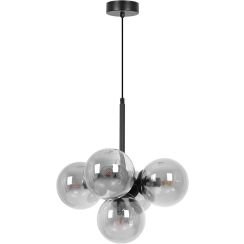 Kaja Megan hanglamp 5x10 W zwart-grafiet K-5365