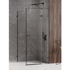 New Trendy Avexa Black douchecabine 110x70 cm rechthoekig zwart mat/helder glas EXK-1833