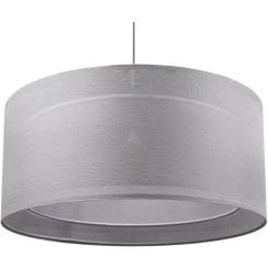 BPS Koncept Duo len light hanglamp 1x60 W grijs/askleur-zilveren 0MGO-005-50