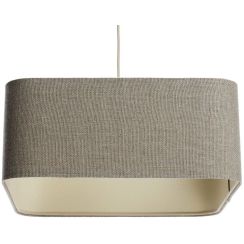 BPS Koncept Kwadro len light hanglamp 1x60 W beige KW-003-40W20