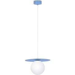 Kaja Robin hanglamp 1x10 W wit-blauw K-5445