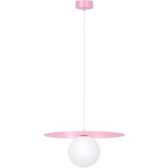 Kaja Robin hanglamp 1x10 W wit-roze K-5441