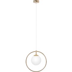 Kaja Ritus hanglamp 1x10 W wit-gouden K-5390