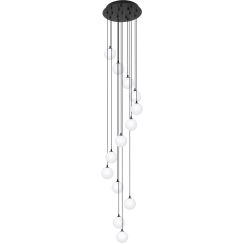 Kaja Aspen hanglamp x10 W wit-zwart KP-29