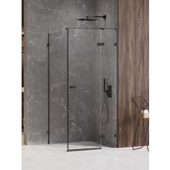 New Trendy Avexa Black XR douchecabine 110x90 cm rechthoekig zwart mat/helder glas EXK-6889