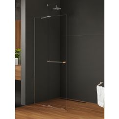 New Trendy Smart inloopdouchewand 80 cm chroom glans/helder glas EXK-6621-WU