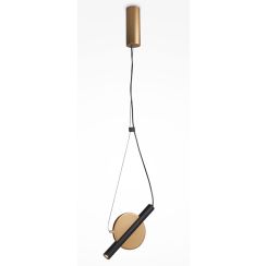 Maytoni Enigma hanglamp 1x5 W zwart-gouden MOD150PL-L5BS3K