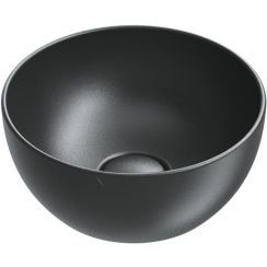 Catalano Sfera wastafel 32x32 cm rond opbouw zwart mat 0523320022