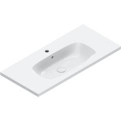 Catalano Alvea wastafel 100x46 cm rechthoekig klassiek-meubel wit glans 0621011001