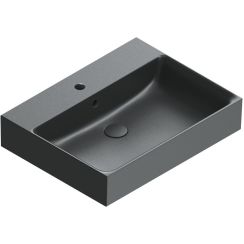 Catalano Premium wastafel 60x47 cm rechthoekig opbouw zwart mat 0220600022
