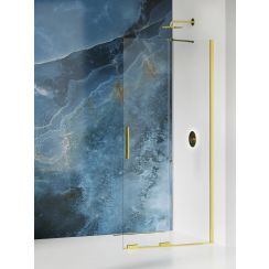 New Trendy Smart Light Gold inloopdouchewand 150 cm gouden glans/helder glas EXK-4300-WU