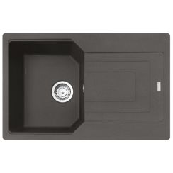 Franke Urban spoelbak van graniet 78x50 cm grijs/grafiet/onyx 114.0716.363