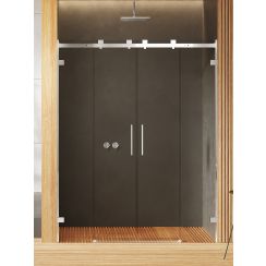 New Trendy Softi X douchedeur 160 cm schuifbaar chroom glans/helder glas EXK-5268