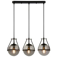 GTV Drop hanglamp 3x25 W zwart-bedampt OS-DRO3-10-DEC