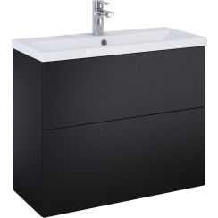 Elita Kido wastafel met kast 81 cm zwart RE020801117160