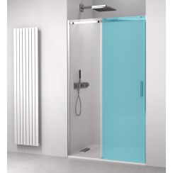 Polysan Thron Line douchedeur 160 cm schuifbaar chroom glans/helder glas TL5016A BOX 1/2