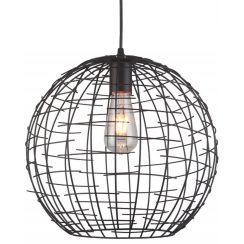 GTV Viela hanglamp 1x40 W zwart OS-VIEL2-11-DEC