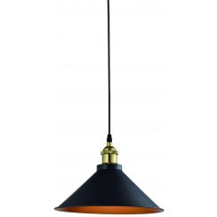 GTV Mani hanglamp 1x40 W zwart-gouden OS-MANI2-11-DEC