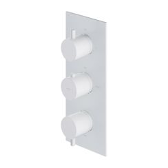 Omnires Y bad- en douchekraan inbouw met thermostaat wit Y1238KROWM