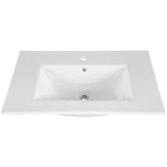 Comad Lava wastafel 81x46 cm rechthoekig meubel wit glans UM-CFP LAVA 80D DP