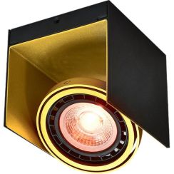 GTV Verso plafondlamp 1x40 W zwart-gouden OS-VERSO-11-DEC