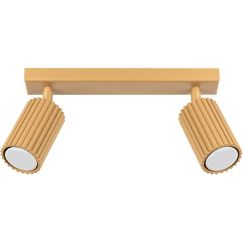 Sollux Lighting Karbon plafondlamp 2x10 W gouden SL.1561