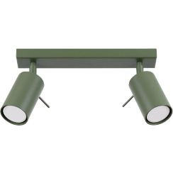 Sollux Lighting Ring plafondlamp 2x10 W groen SL.1501