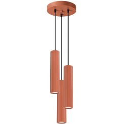 Sollux Lighting Karbon hanglamp 3x10 W rood SL.1633
