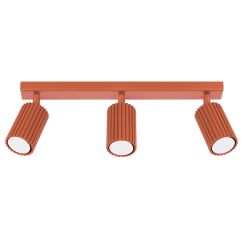 Sollux Lighting Karbon plafondlamp 3x10 W rood SL.1638
