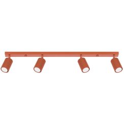 Sollux Lighting Karbon plafondlamp 4x10 W rood SL.1641
