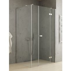 New Trendy Reflexa douchecabine 110x80 cm rechthoekig chroom glans/helder glas EXK-5084