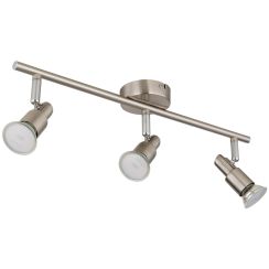 Globo Lighting Kinley wandlamp 3x3 W nikkel 57385-3