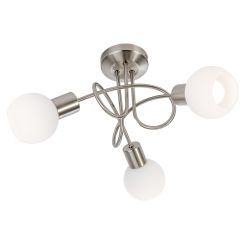 Globo Lighting Loxy hanglamp 3x14.5 W wit-nikkel 671603016X