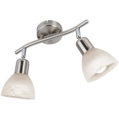 Globo Lighting Daytona wandlamp 2x5 W wit-nikkel 818902016X